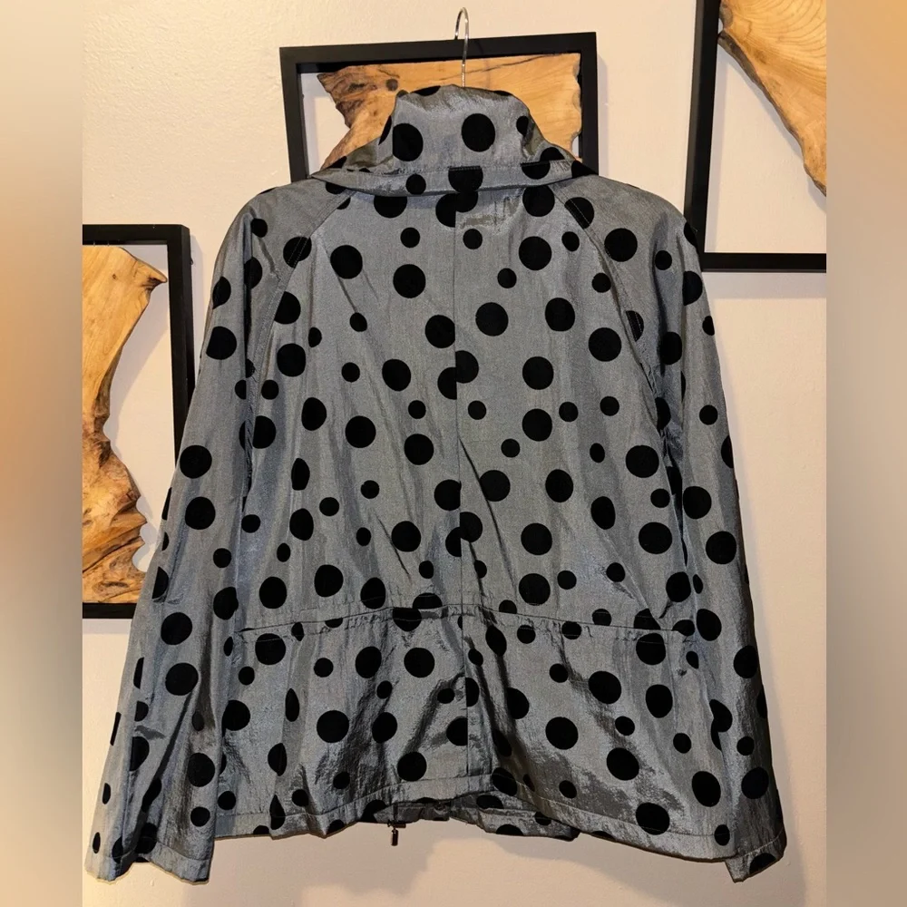 UBU Polka Dot Women's Jacket Sz L Whimsi Goth Dark Romantic Vampire Witchy - Picture 2 of 7